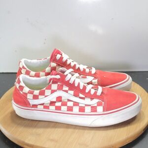 Vans Red Checkered Women's Sneakers